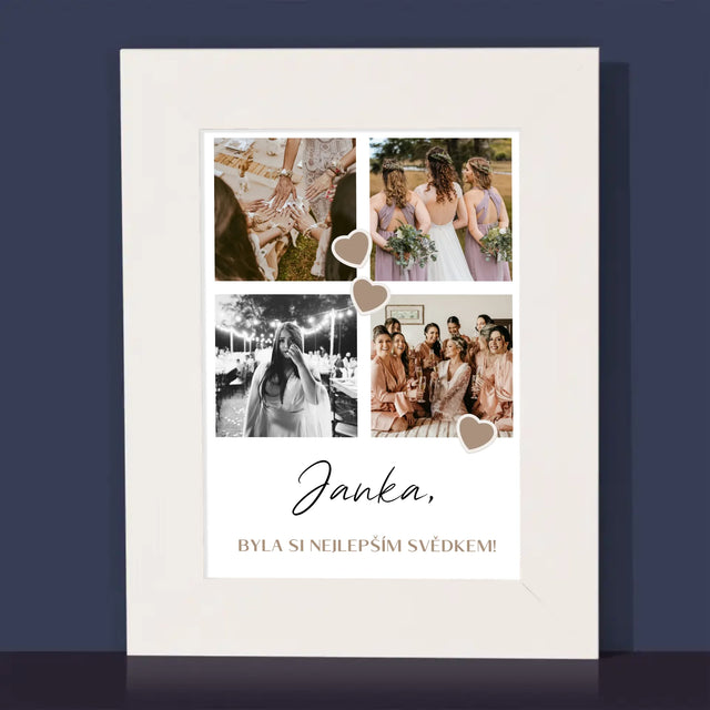 Fotokoláž: Děkovná Koláž Pro Svědka - Fotorámeček