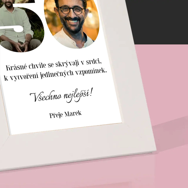 Slovo Z Fotek: 50. Narozeniny - Fotorámeček