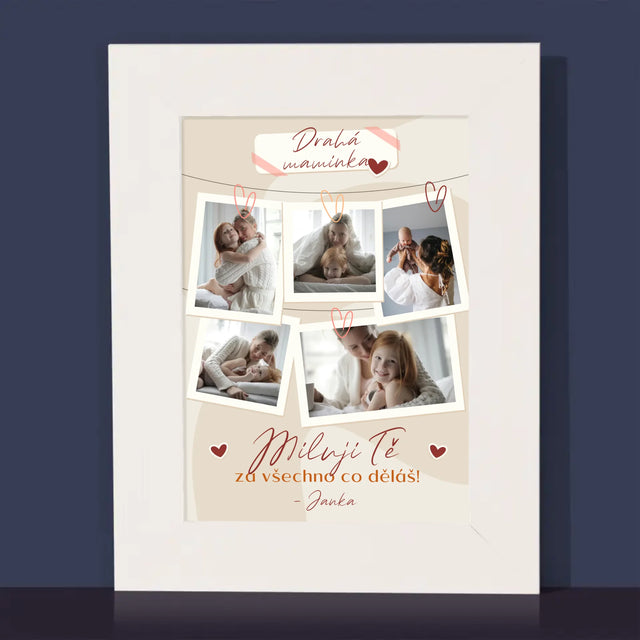 Fotokoláž: Miluji Tě Mami - Fotorámeček