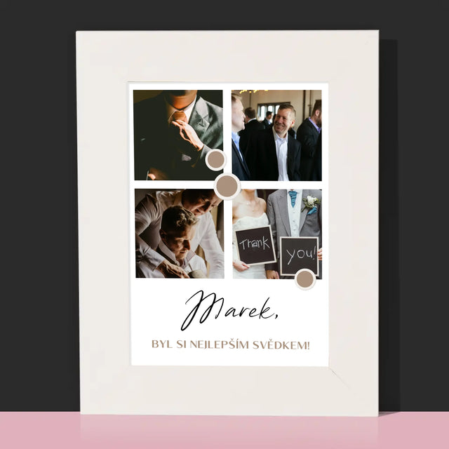 Fotokoláž: Děkovná Koláž Pro Svědka - Fotorámeček