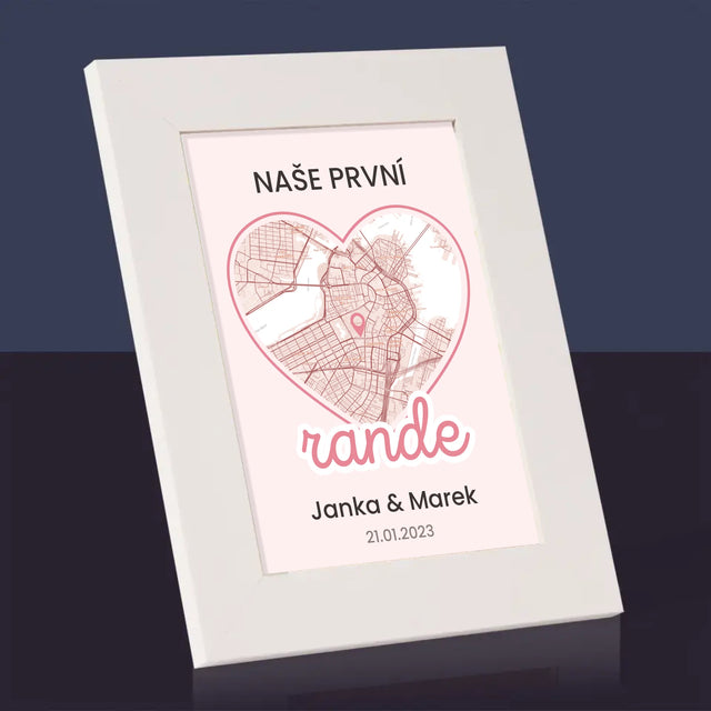 Mapa Města: Mapa Města: První Rande - Fotorámeček