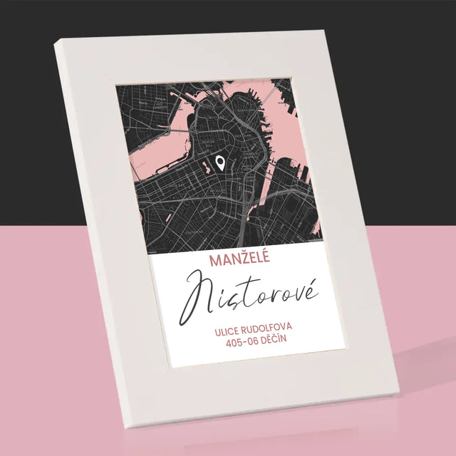 Mapa Města: Mapa Města: Stát - Fotorámeček