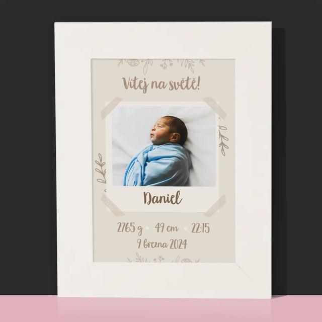 Údaje O Narození Ditěte: Rodný List Větvičky - Fotorámeček