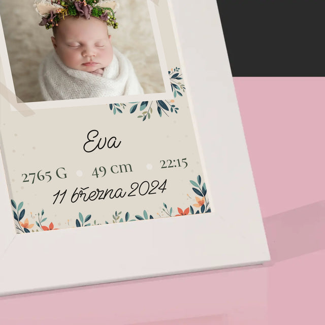 Údaje O Narození Ditěte: Údaje O Narození Květiny - Fotorámeček