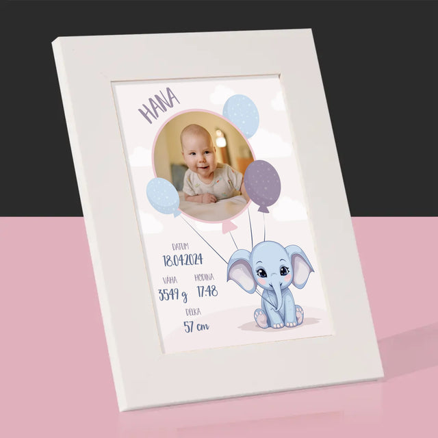 Údaje O Narození Ditěte: Údaje O Narození Slůně - Fotorámeček