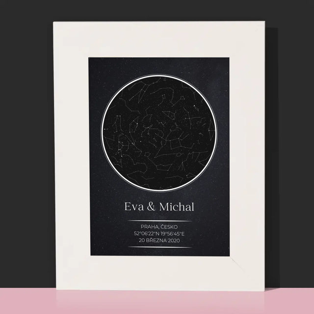 Hvězdná Mapa: Hvězdná Mapa: Pro Zamilované - Fotorámeček