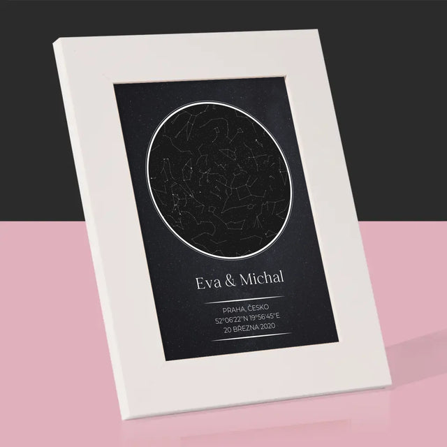 Hvězdná Mapa: Hvězdná Mapa: Pro Zamilované - Fotorámeček