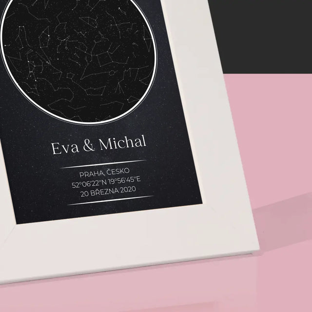 Hvězdná Mapa: Hvězdná Mapa: Pro Zamilované - Fotorámeček