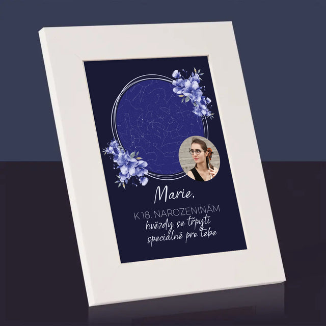 Hvězdná Mapa: Hvězdná Mapa: Hvězdy Se Třpytí - Fotorámeček