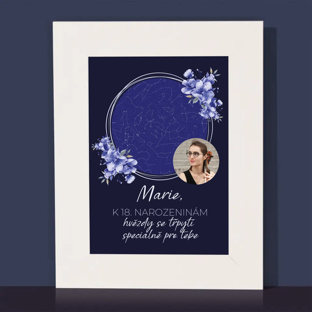 Hvězdná Mapa: Hvězdná Mapa: Hvězdy Se Třpytí - Fotorámeček