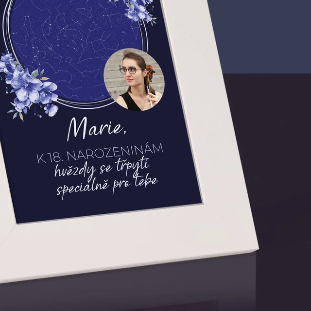 Hvězdná Mapa: Hvězdná Mapa: Hvězdy Se Třpytí - Fotorámeček