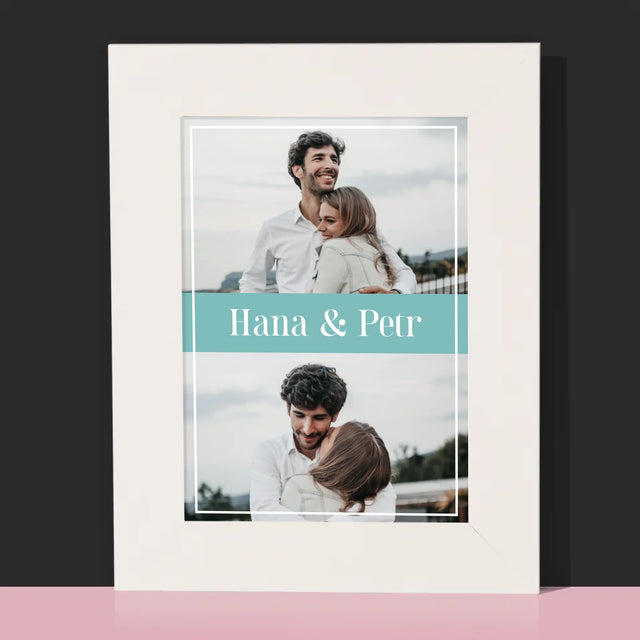 Fotokoláž: Pár Jména - Fotorámeček