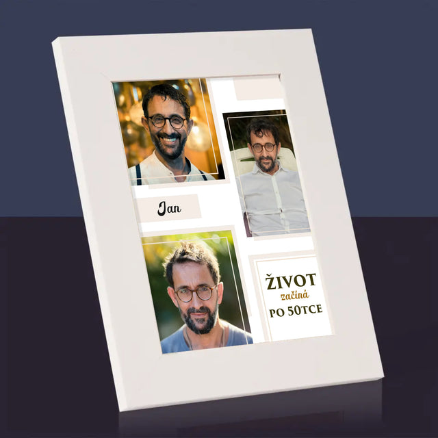 Fotokoláž: Život Začíná Po 50Tce - Fotorámeček