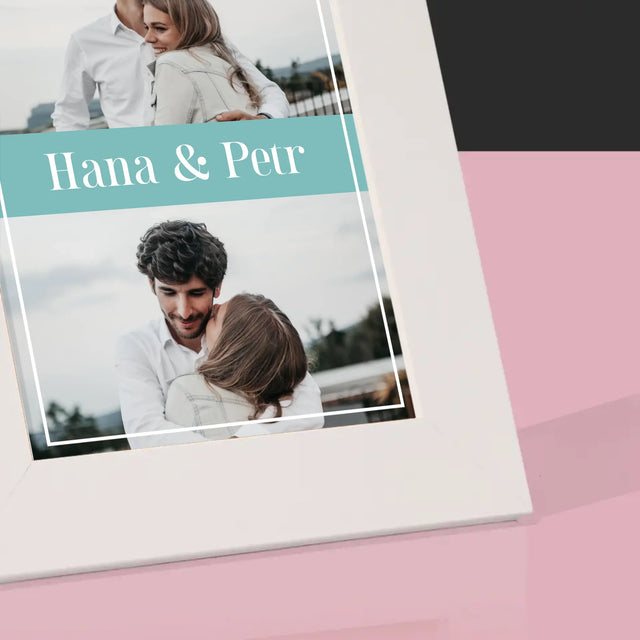 Fotokoláž: Pár Jména - Fotorámeček