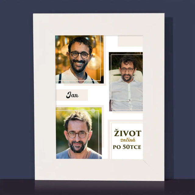 Fotokoláž: Život Začíná Po 50Tce - Fotorámeček