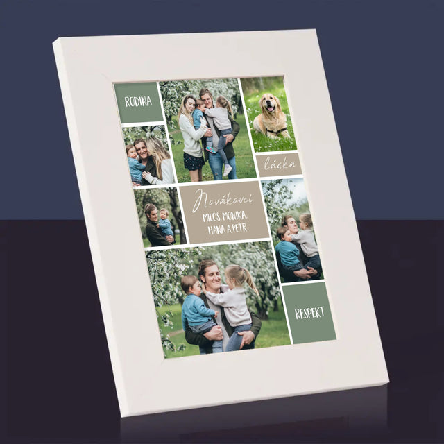 Fotokoláž: Rodinná Koláž Z Fotek - Fotorámeček