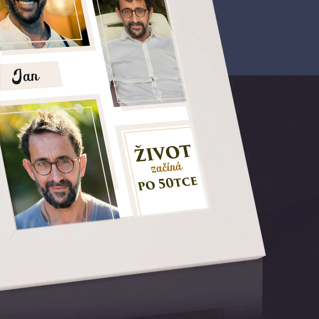 Fotokoláž: Život Začíná Po 50Tce - Fotorámeček