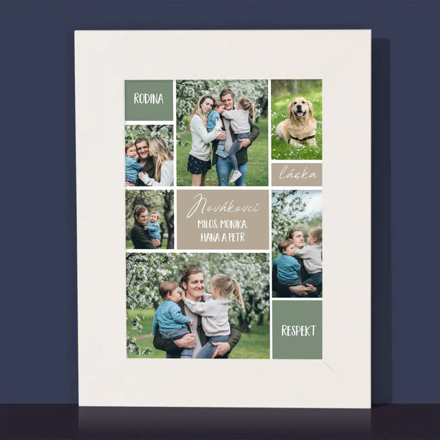 Fotokoláž: Rodinná Koláž Z Fotek - Fotorámeček