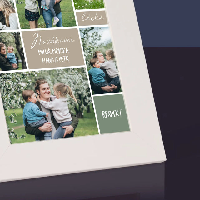 Fotokoláž: Rodinná Koláž Z Fotek - Fotorámeček