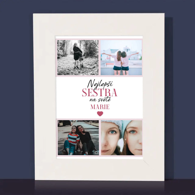 Fotokoláž: Nejlepší Sestra - Fotorámeček