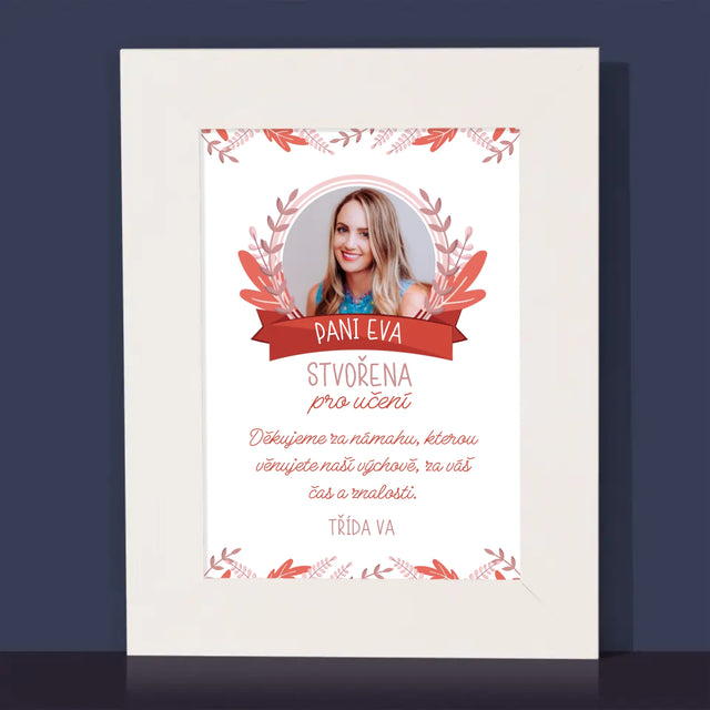 Fotka A Textem: Stvořena Pro Učení - Fotorámeček