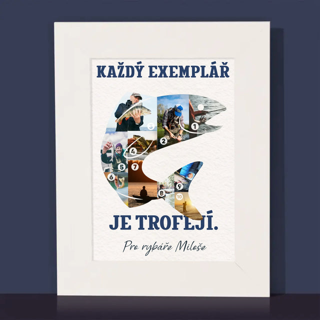 Tvar Z Fotek: Rybářský Exemplář - Fotorámeček