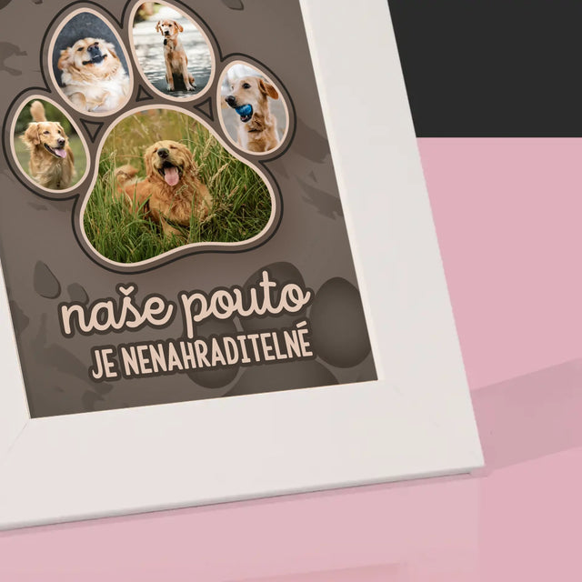 Tvar Z Fotek: Otisk Tlapky - Fotorámeček