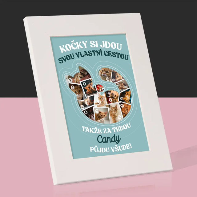 Tvar Z Fotek: Kočka - Fotorámeček