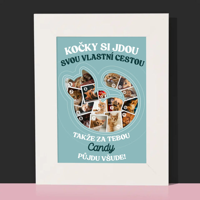 Tvar Z Fotek: Kočka - Fotorámeček