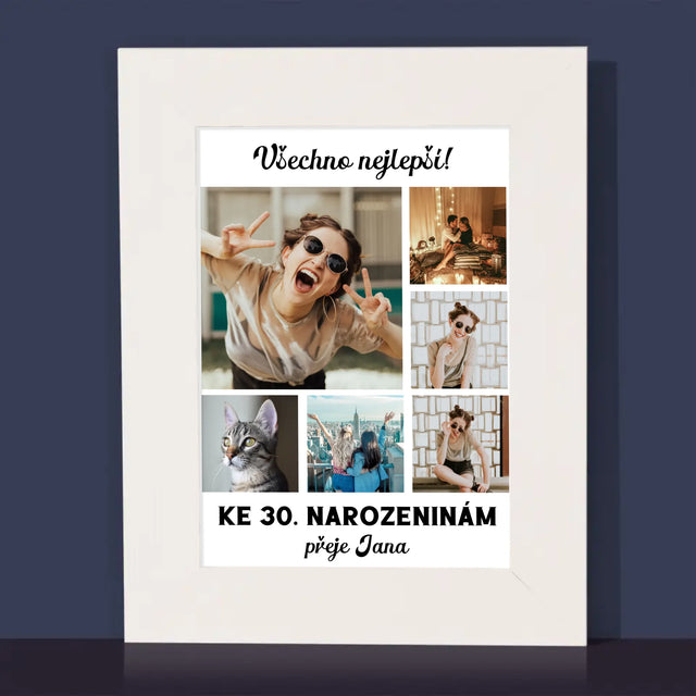 Fotokoláž: Narozeniny - Fotorámeček