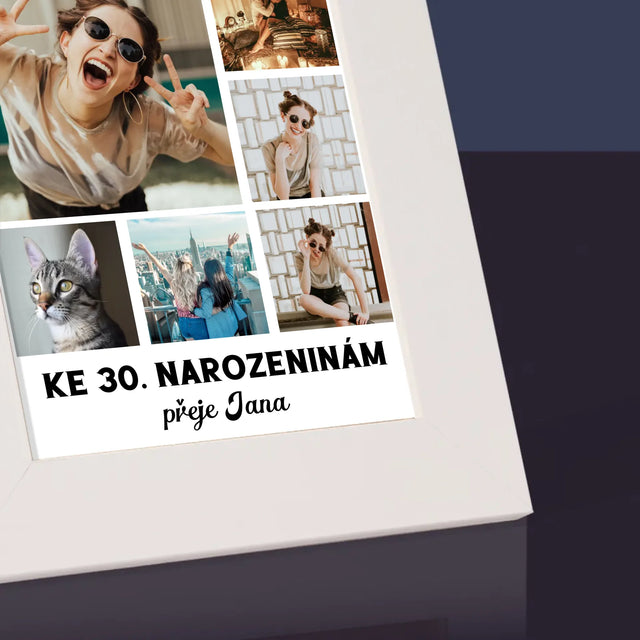 Fotokoláž: Narozeniny - Fotorámeček