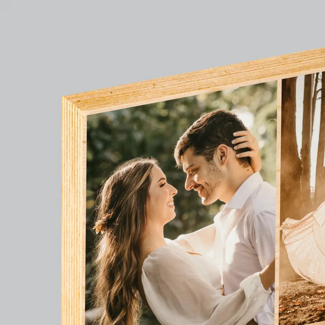 Fotokoláž: 4 Fotky - Tisk Na Dřevo