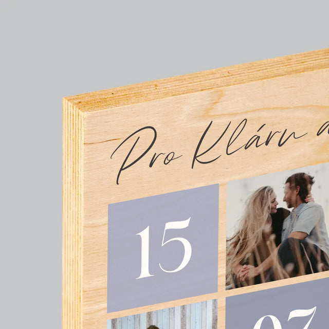 Fotokoláž: Nejlepší Chvíle - Tisk Na Dřevo