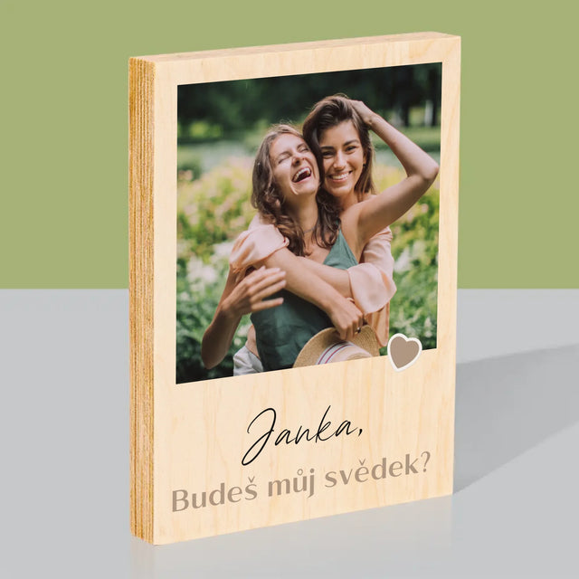 Fotka A Textem: Buď Můj Svědek - Tisk Na Dřevo