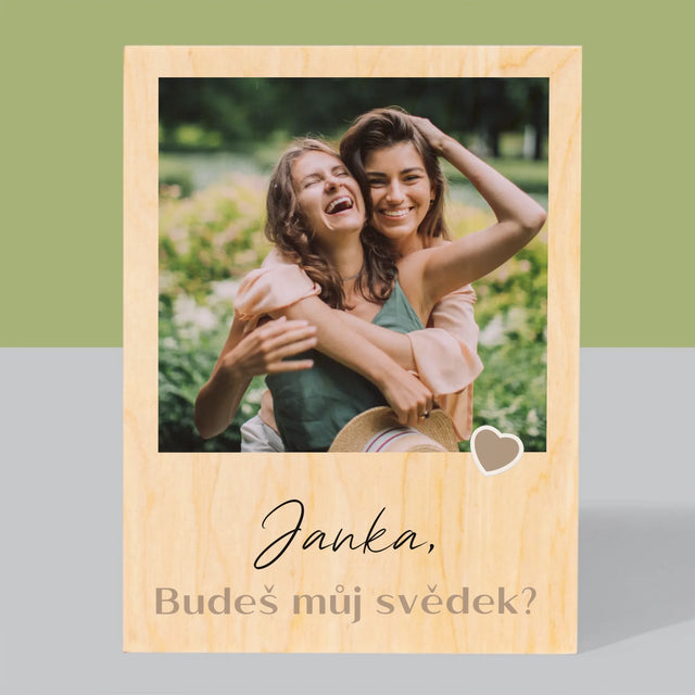 Fotka A Textem: Buď Můj Svědek - Tisk Na Dřevo