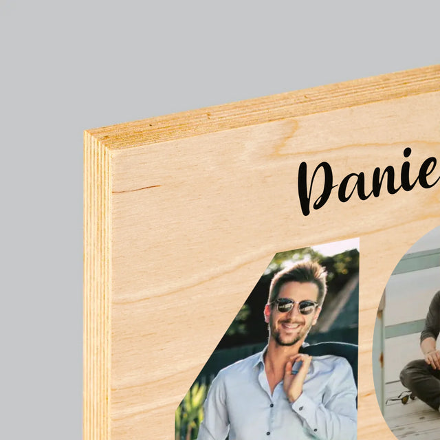 Slovo Z Fotek: 40 Let Z Tvých Fotek - Tisk Na Dřevo