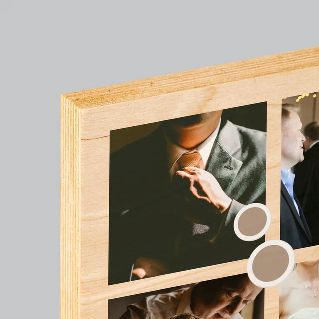 Fotokoláž: Děkovná Koláž Pro Svědka - Tisk Na Dřevo