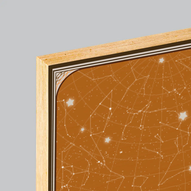 Hvězdná Mapa: Hvězdná Mapa: Nejkrásnější Chvíle - Tisk Na Dřevo