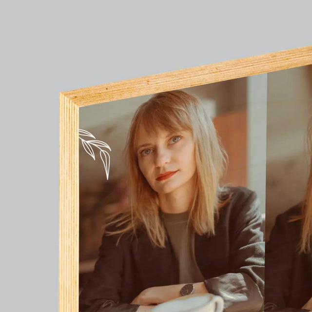 Fotokoláž: Uplynulo 40 Let - Tisk Na Dřevo