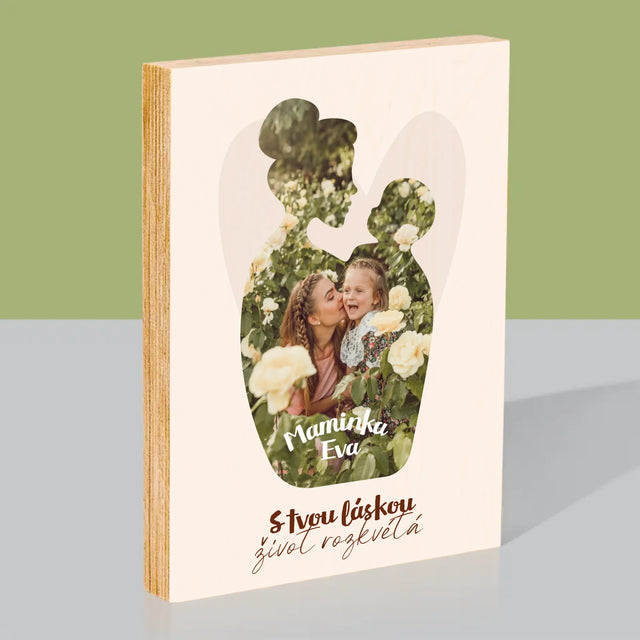 Tvar Z Fotek: Tvoje Láska - Tisk Na Dřevo