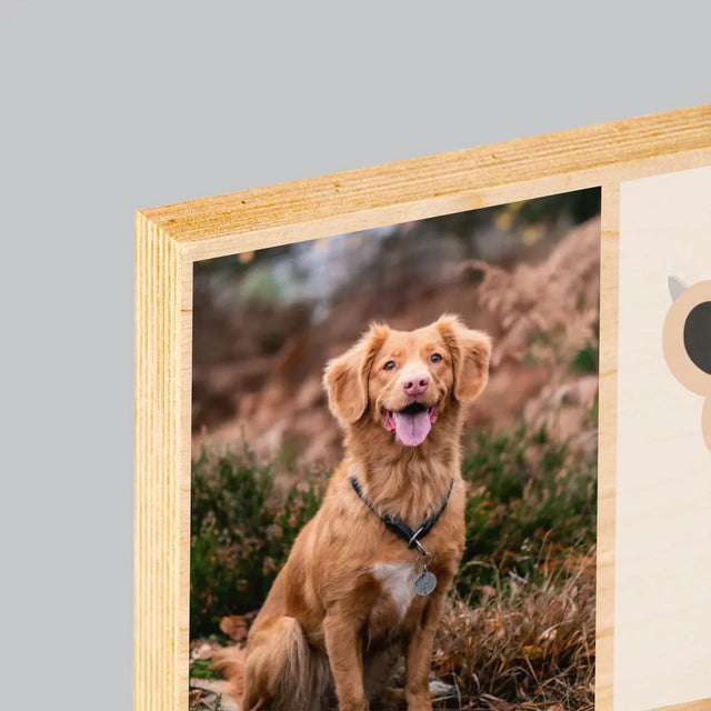 Fotokoláž: Nejlepší Pejsek - Tisk Na Dřevo