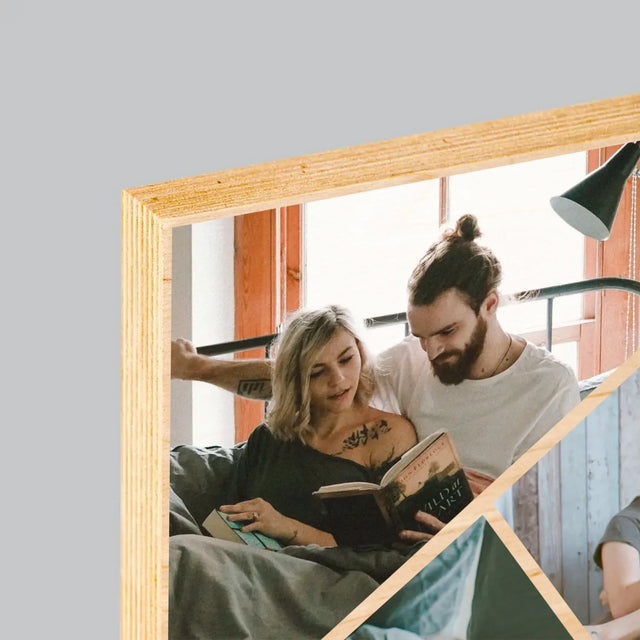 Fotokoláž: Děkuji, Že Jsi - Tisk Na Dřevo