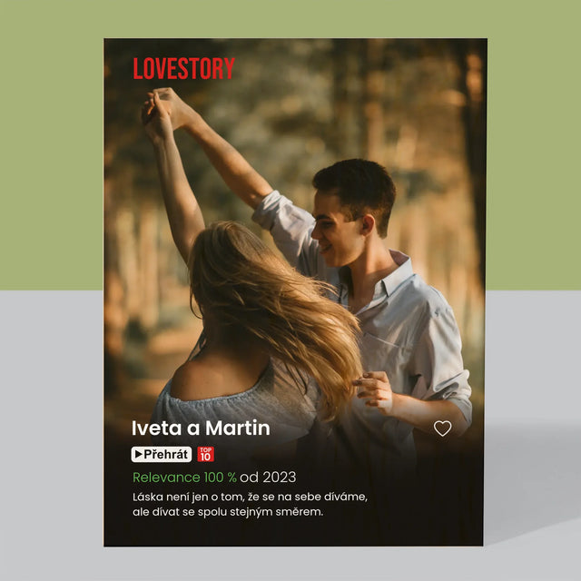 Fotka A Textem: Plakát Netflix - Tisk Na Dřevo