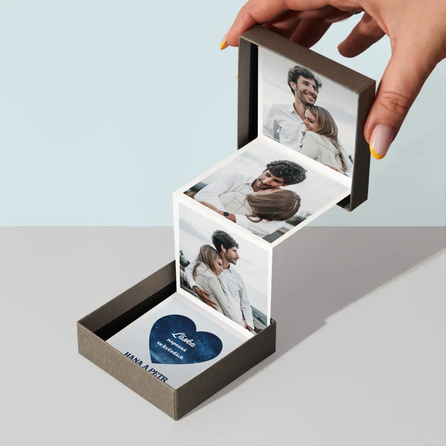 Fotokoláž: Láska Napsaná Ve Hvězdách - Fotoalbum Harmonika