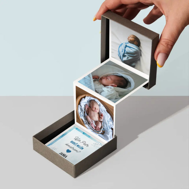 Fotokoláž: Žádost Být Kmotrem - Fotoalbum Harmonika