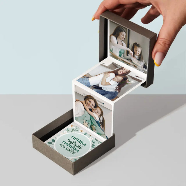 Fotokoláž: Nejlepší Maminka Květiny - Fotoalbum Harmonika