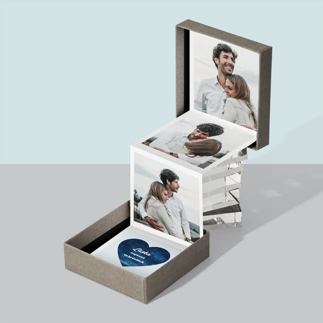 Fotokoláž: Láska Napsaná Ve Hvězdách - Fotoalbum Harmonika