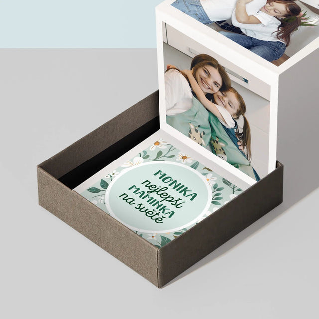 Fotokoláž: Nejlepší Maminka Květiny - Fotoalbum Harmonika