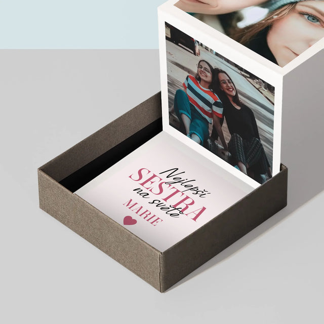 Fotokoláž: Nejlepší Sestra - Fotoalbum Harmonika