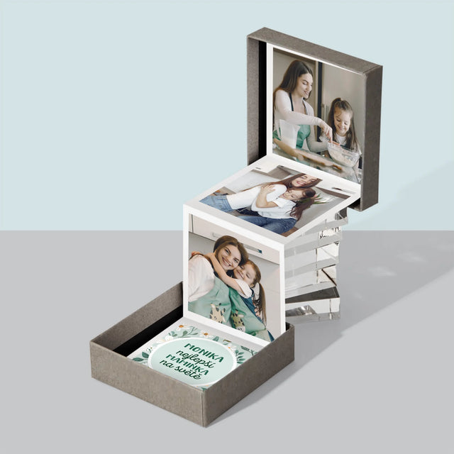 Fotokoláž: Nejlepší Maminka Květiny - Fotoalbum Harmonika